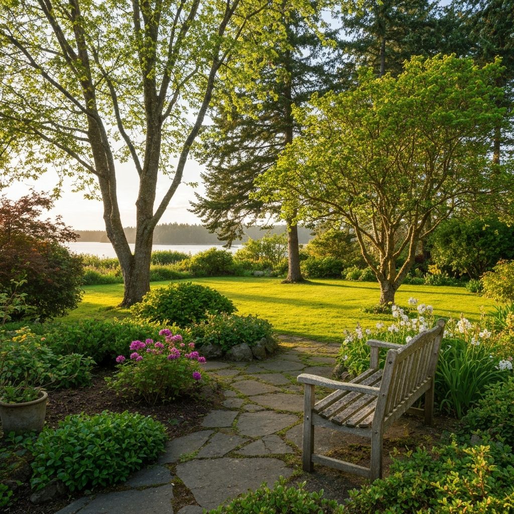 Property gardens at The Inlet B&B